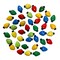 Buttons Galore 50+ Christmas Lights Button Super Value Pack for DIY Craft and Sewing Projects